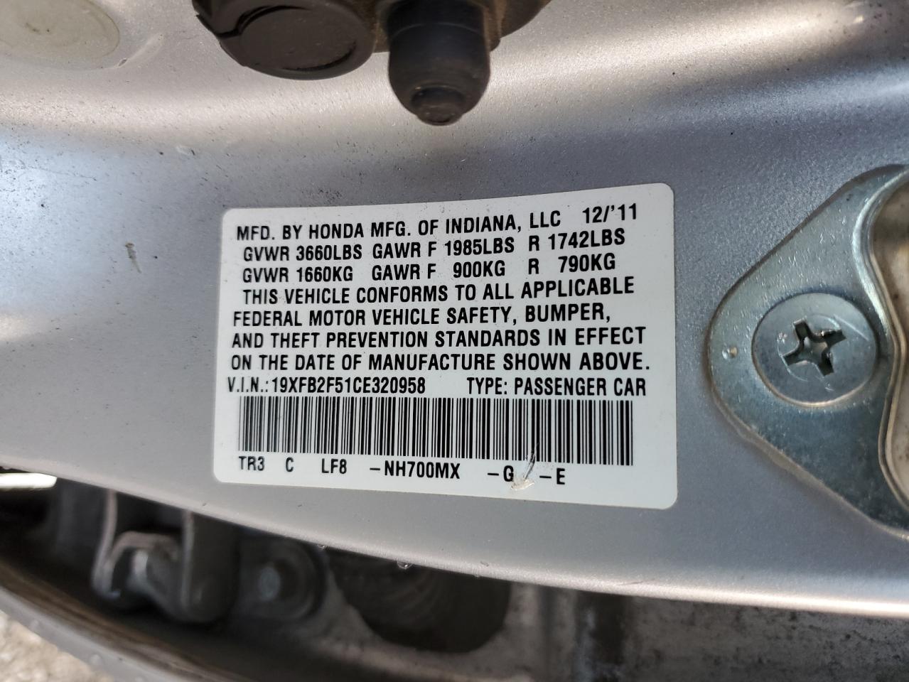 2012 Honda Civic - Image 12