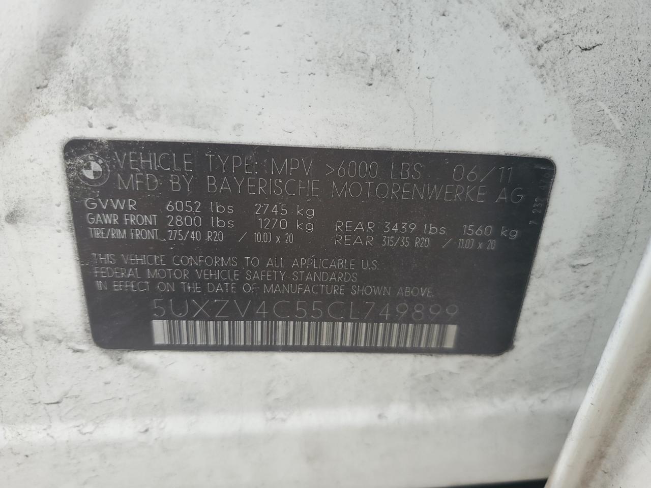 2012 BMW X5 - Image 13