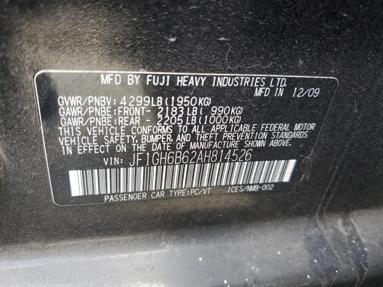 2010 Subaru Impreza - Image 14