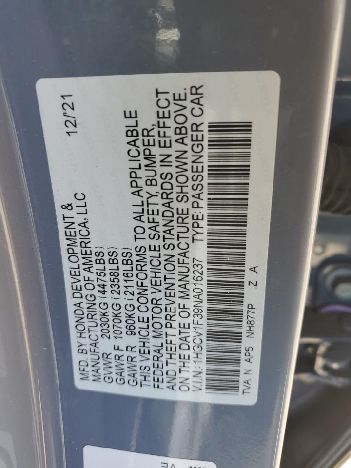 2022 Honda Accord - Image 12