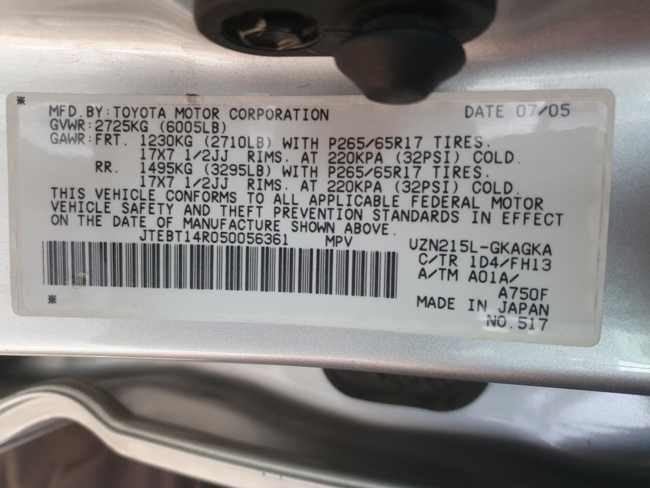2005 Toyota 4Runner - Image 15