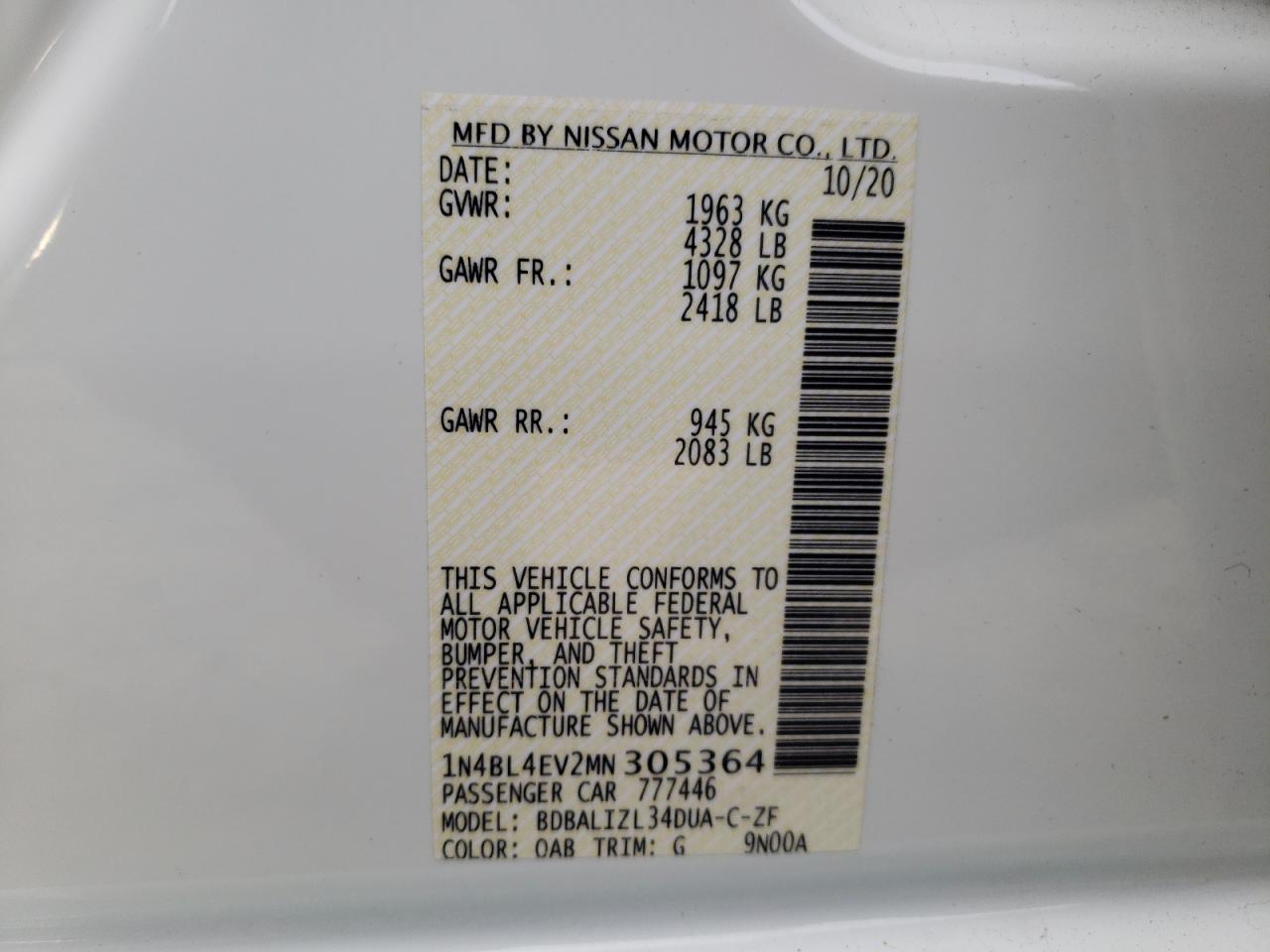 2021 Nissan Altima - Image 14
