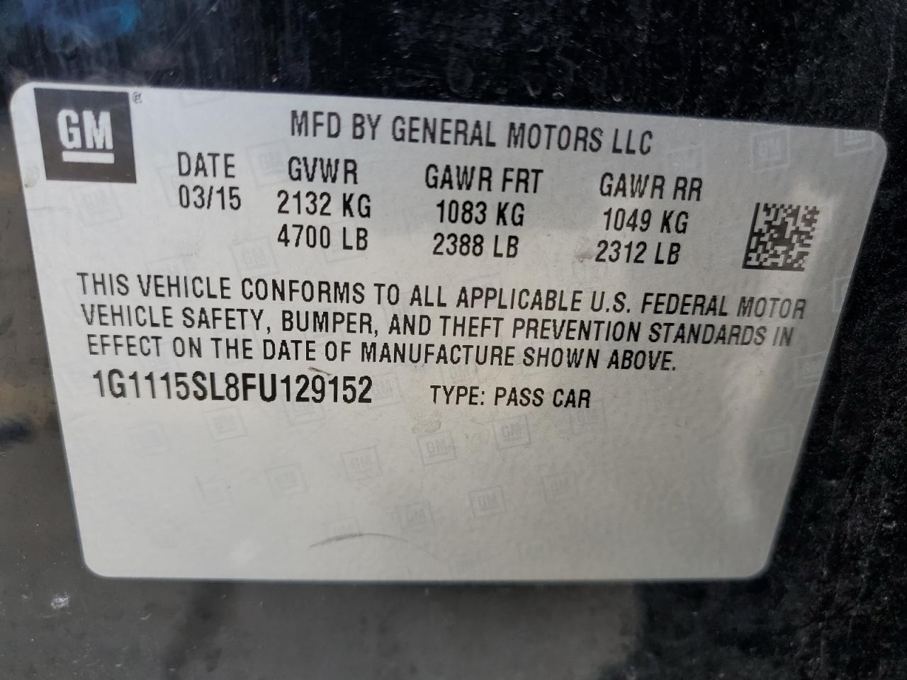 2015 Chevrolet Impala - Image 12
