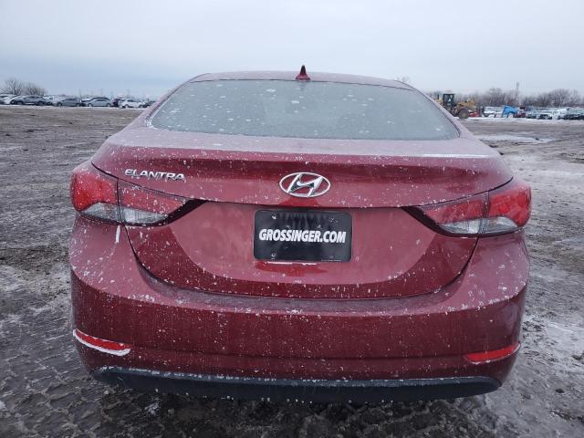 Седаны HYUNDAI ELANTRA 2015 Бургунди