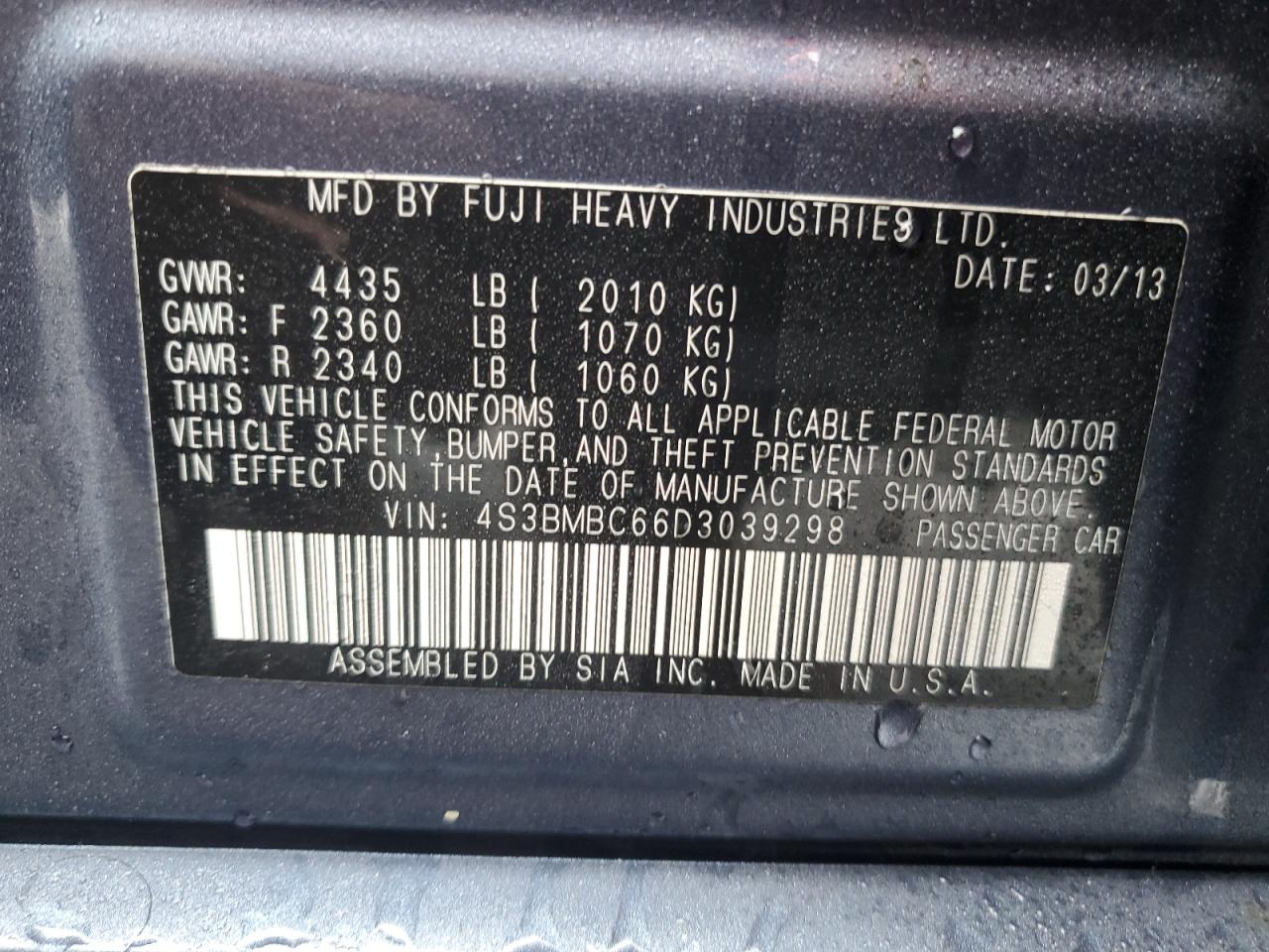 2013 Subaru Legacy - Image 13