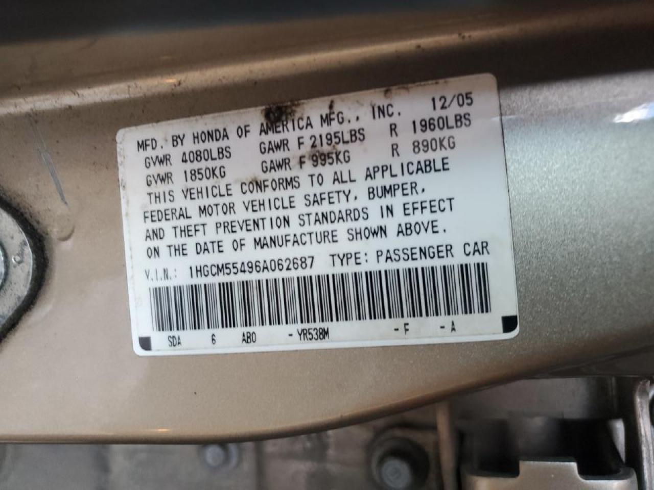 2006 Honda Accord - Image 14
