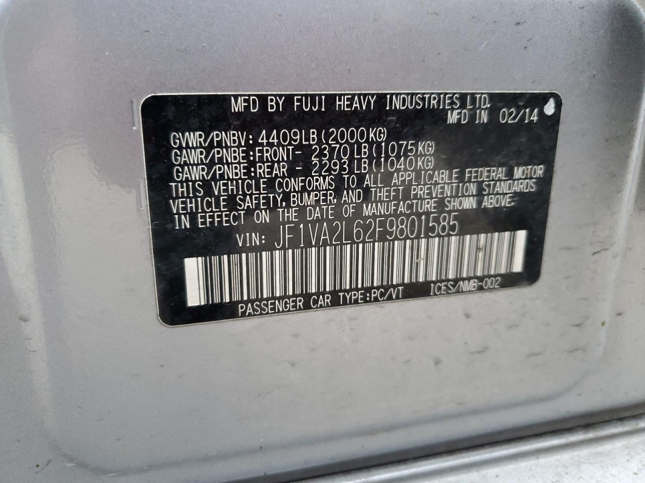 2015 Subaru WRX - Image 13