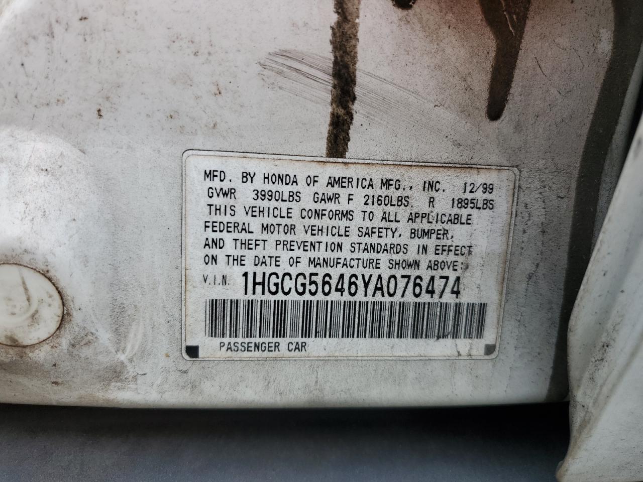 2000 Honda Accord - Image 12