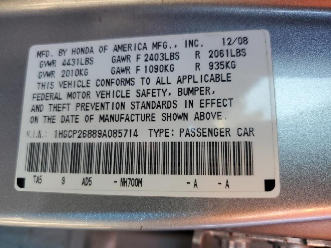 2009 Honda Accord - Image 14