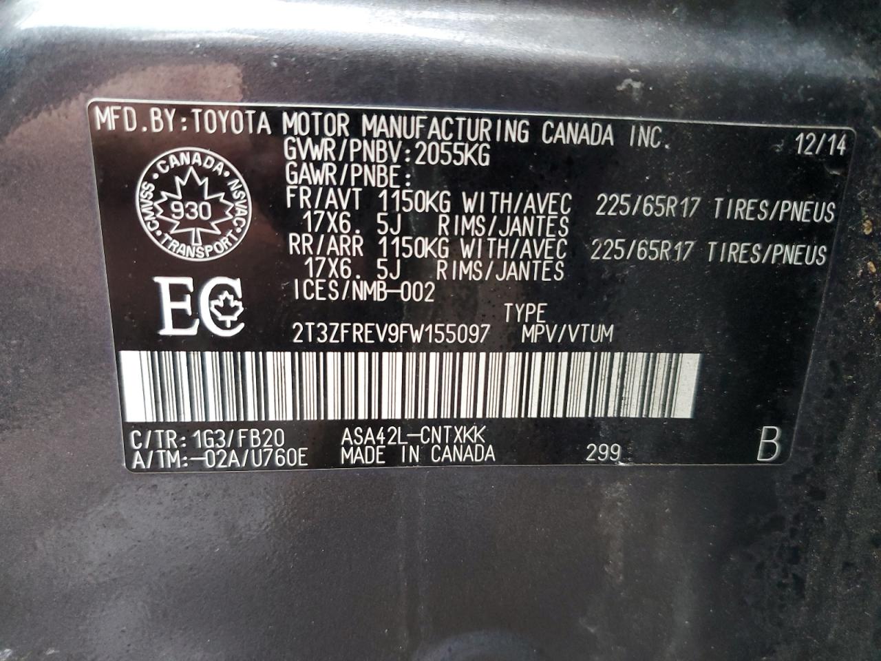 2015 Toyota RAV 4 - Image 13