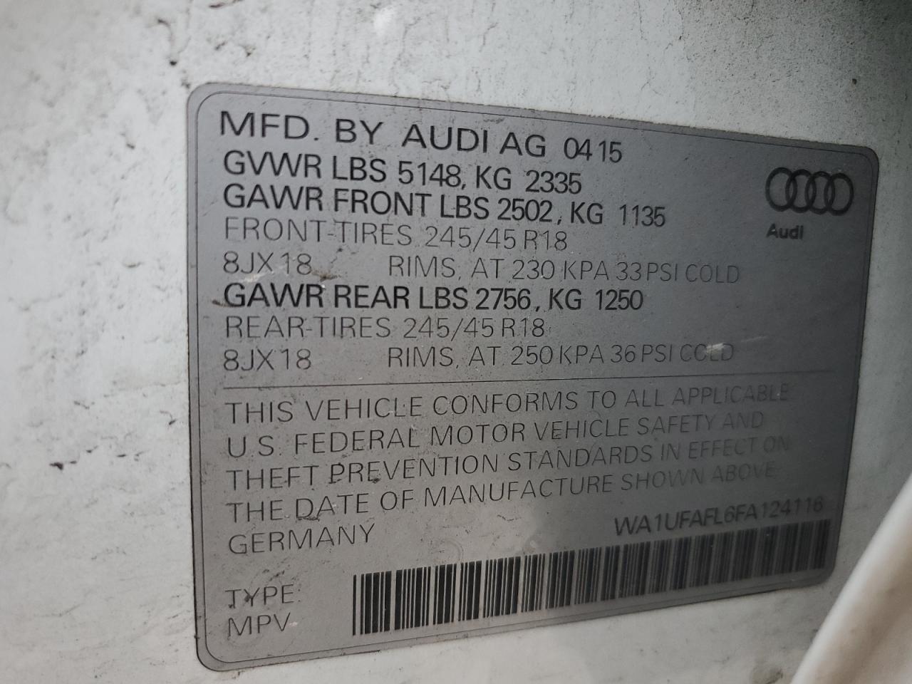 2015 Audi A4 - Image 14