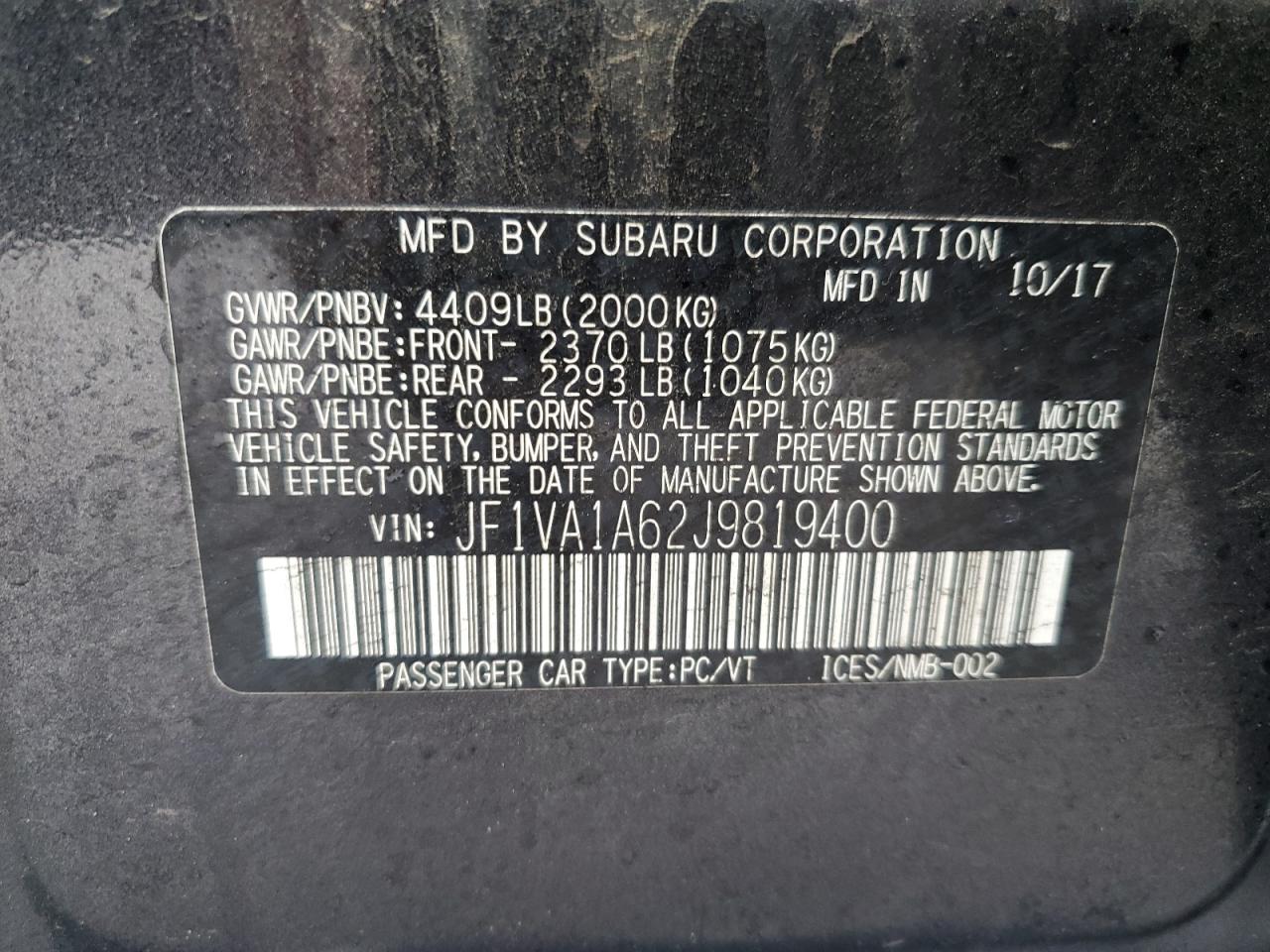 2018 Subaru WRX - Image 14