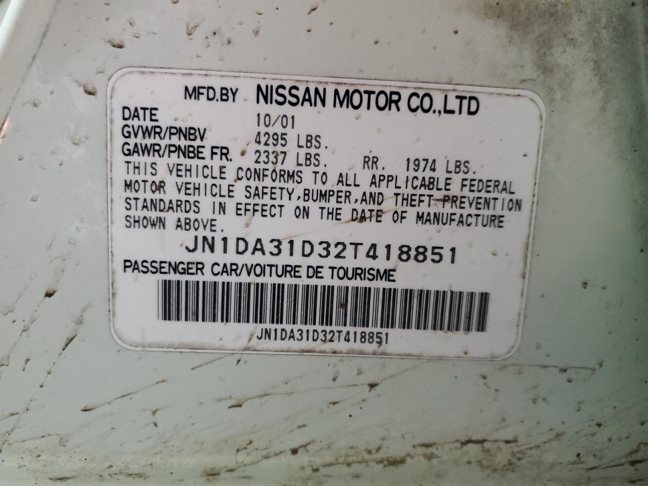 2002 Nissan Maxima - Image 13