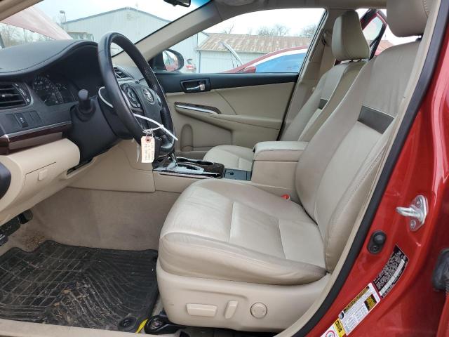  TOYOTA CAMRY 2012 Czerwony