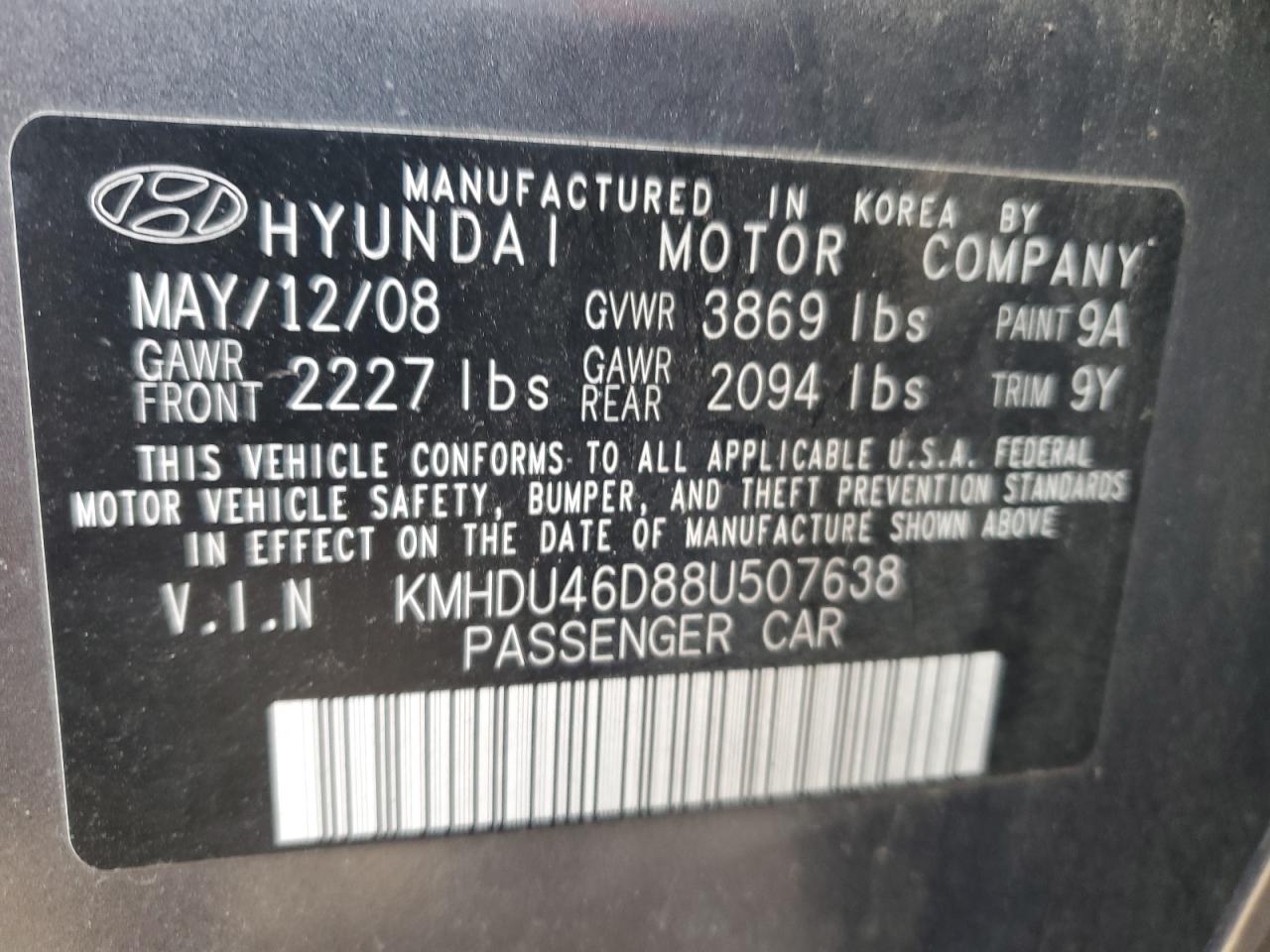 2008 Hyundai Elantra - Image 12