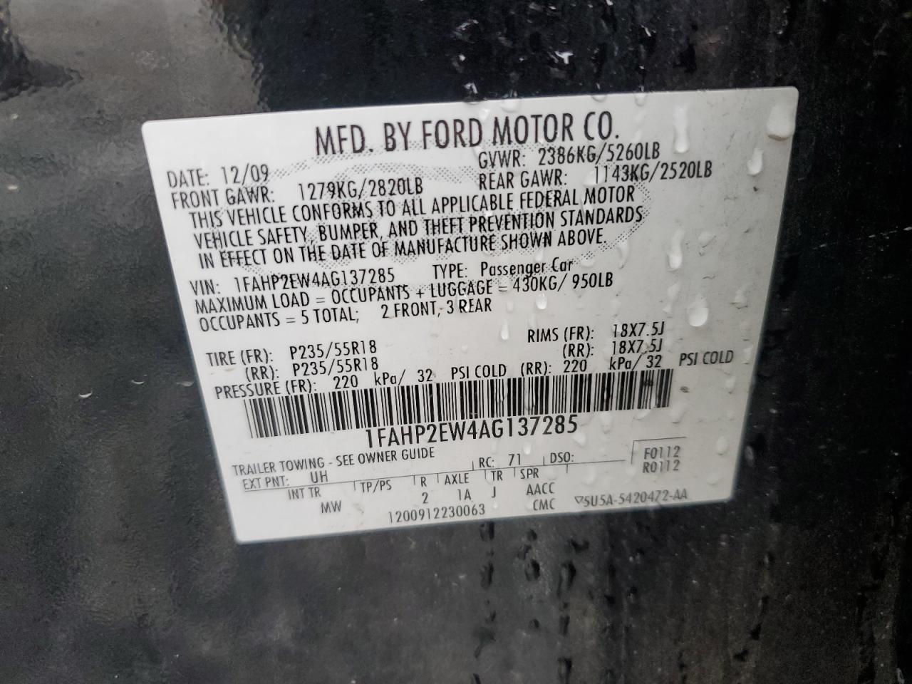 2010 Ford Taurus - Image 12