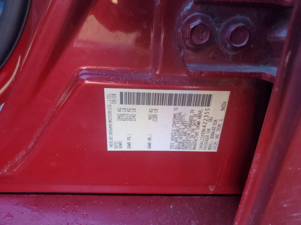 2009 Nissan Altima - Image 15