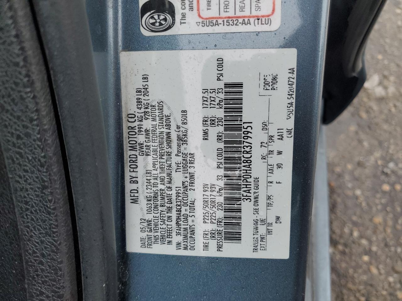 2012 Ford Fusion - Image 12