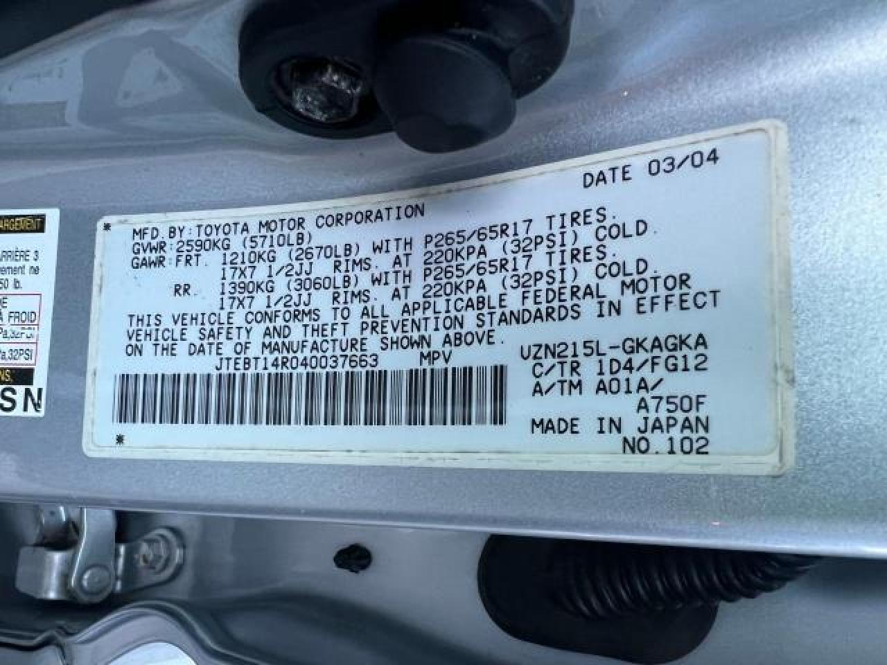 2004 Toyota 4Runner - Image 10