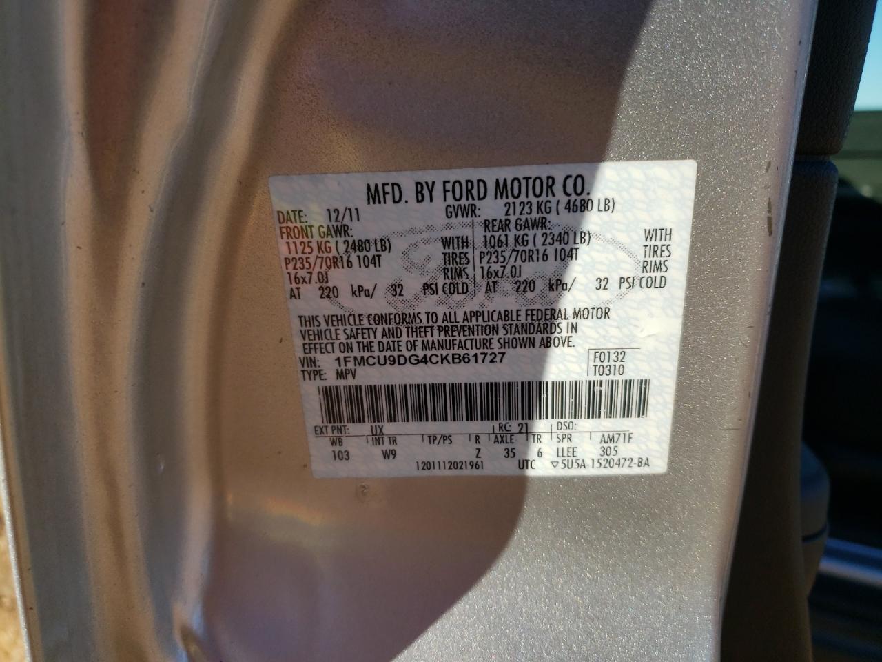 2012 Ford Escape - Image 13
