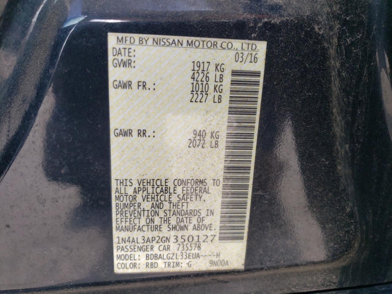 2016 Nissan Altima - Image 12