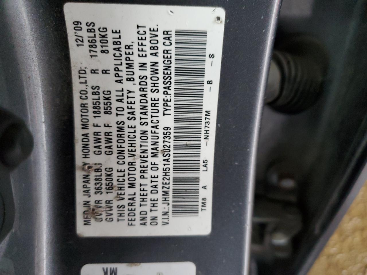 2010 Honda Insight - Image 12