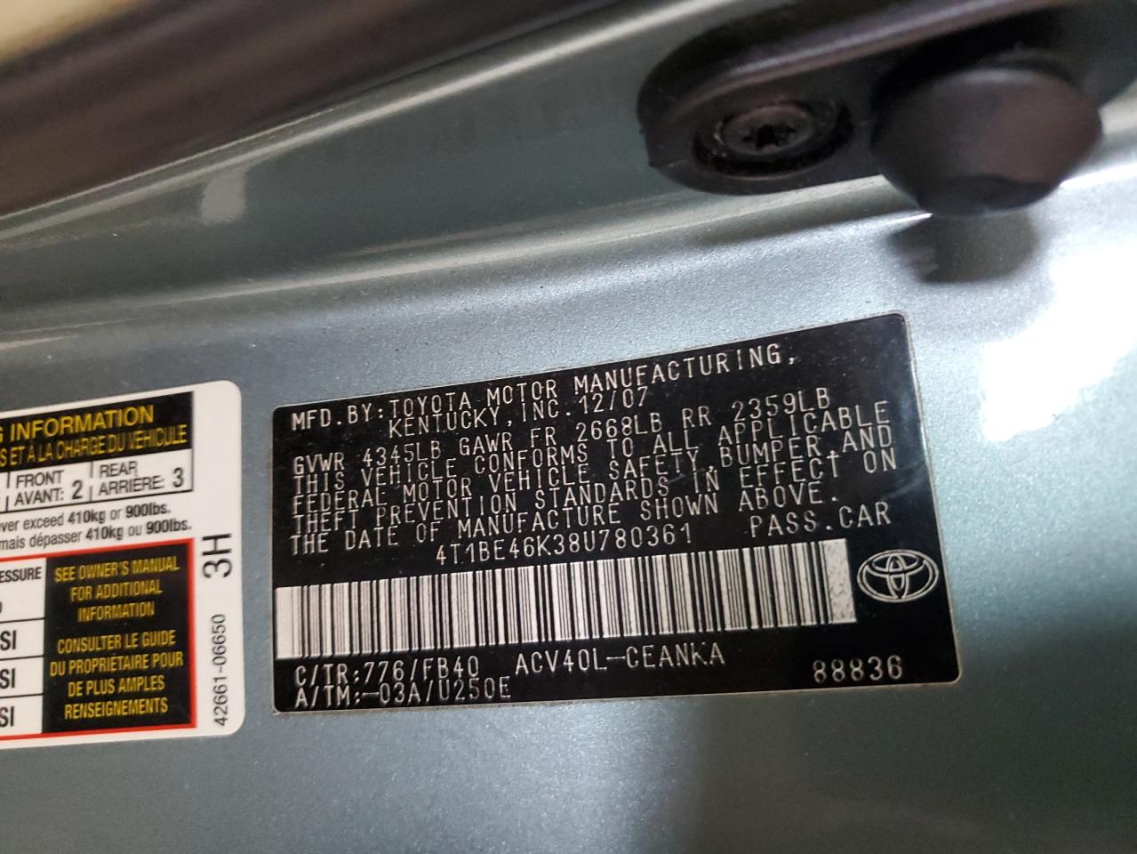 2008 Toyota Camry - Image 12