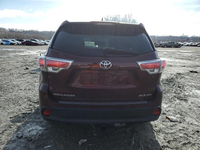 Parquets TOYOTA HIGHLANDER 2016 Maroon