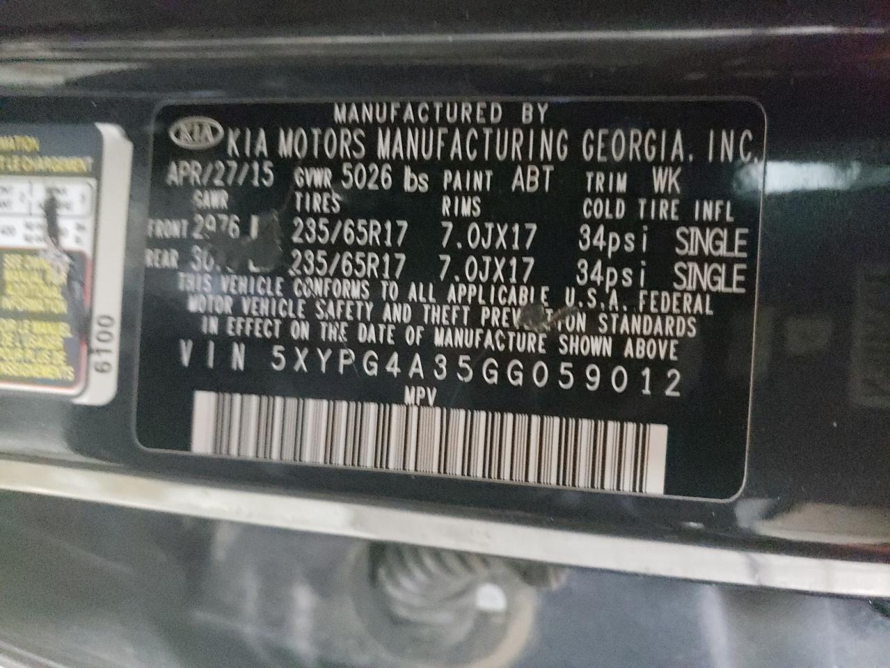2016 Kia Sorento - Image 13