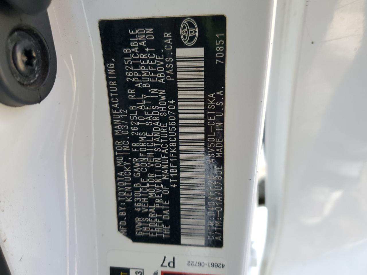 2012 Toyota Camry - Image 14