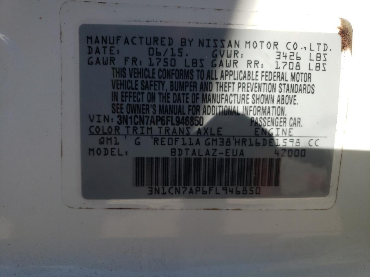 2015 Nissan Versa - Image 13