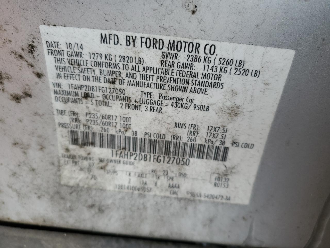 2015 Ford Taurus - Image 12