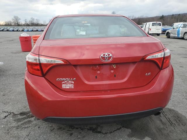  TOYOTA COROLLA 2016 Czerwony