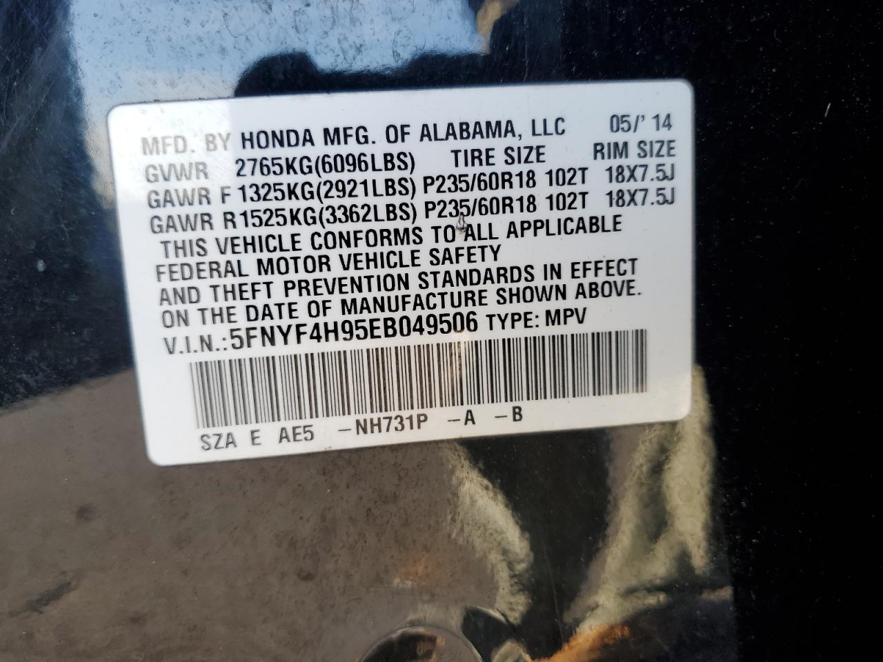2014 Honda Pilot - Image 15