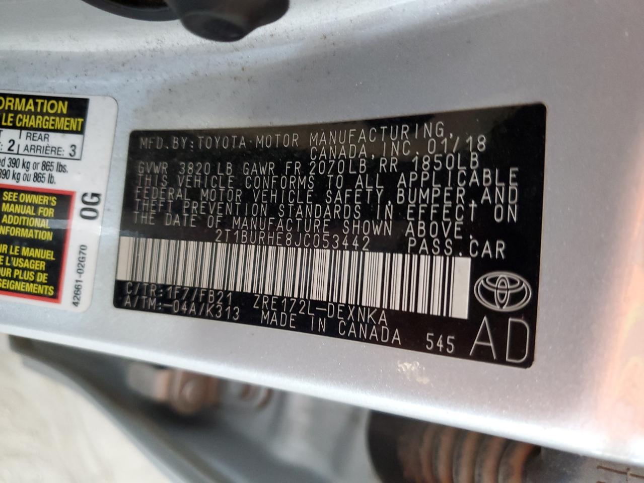 2018 Toyota Corolla - Image 12