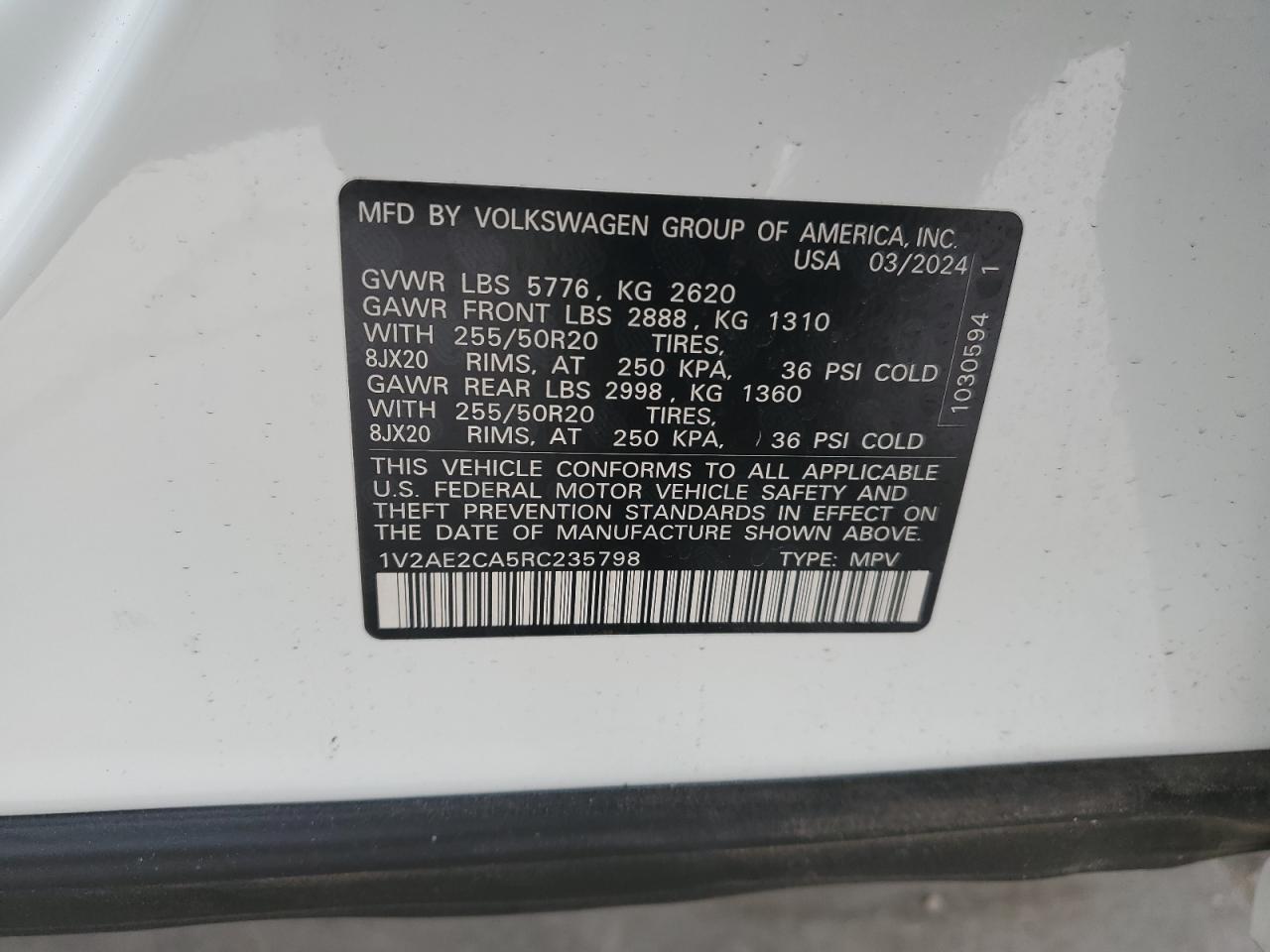 2024 Volkswagen Atlas - Image 15