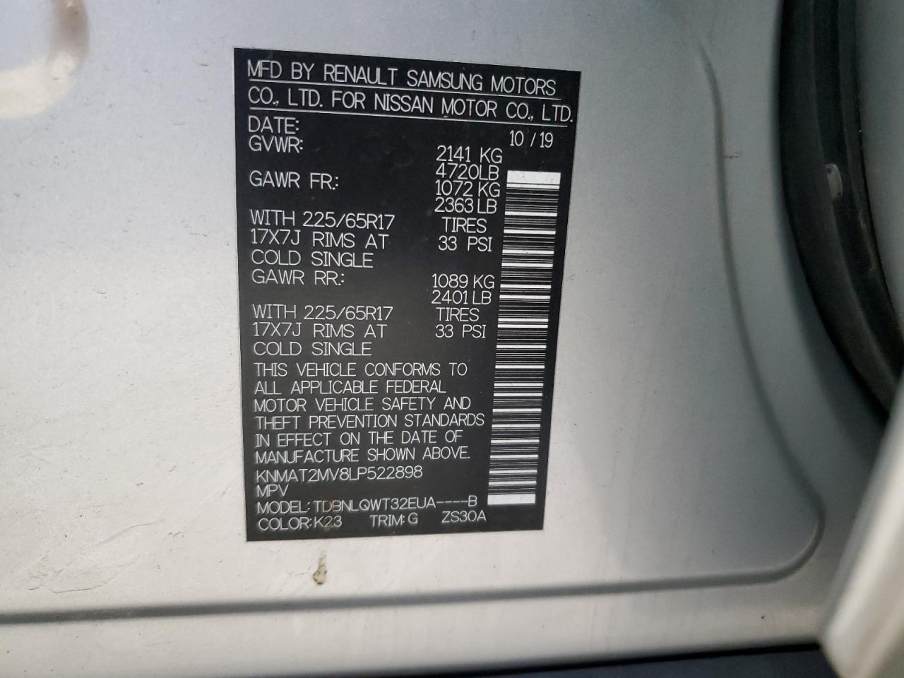 2020 Nissan Rogue - Image 13