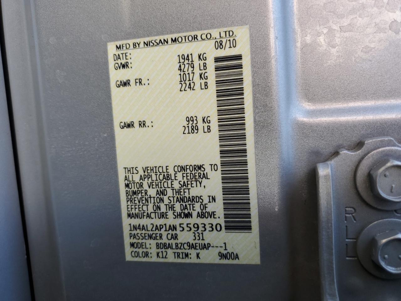 2010 Nissan Altima - Image 14