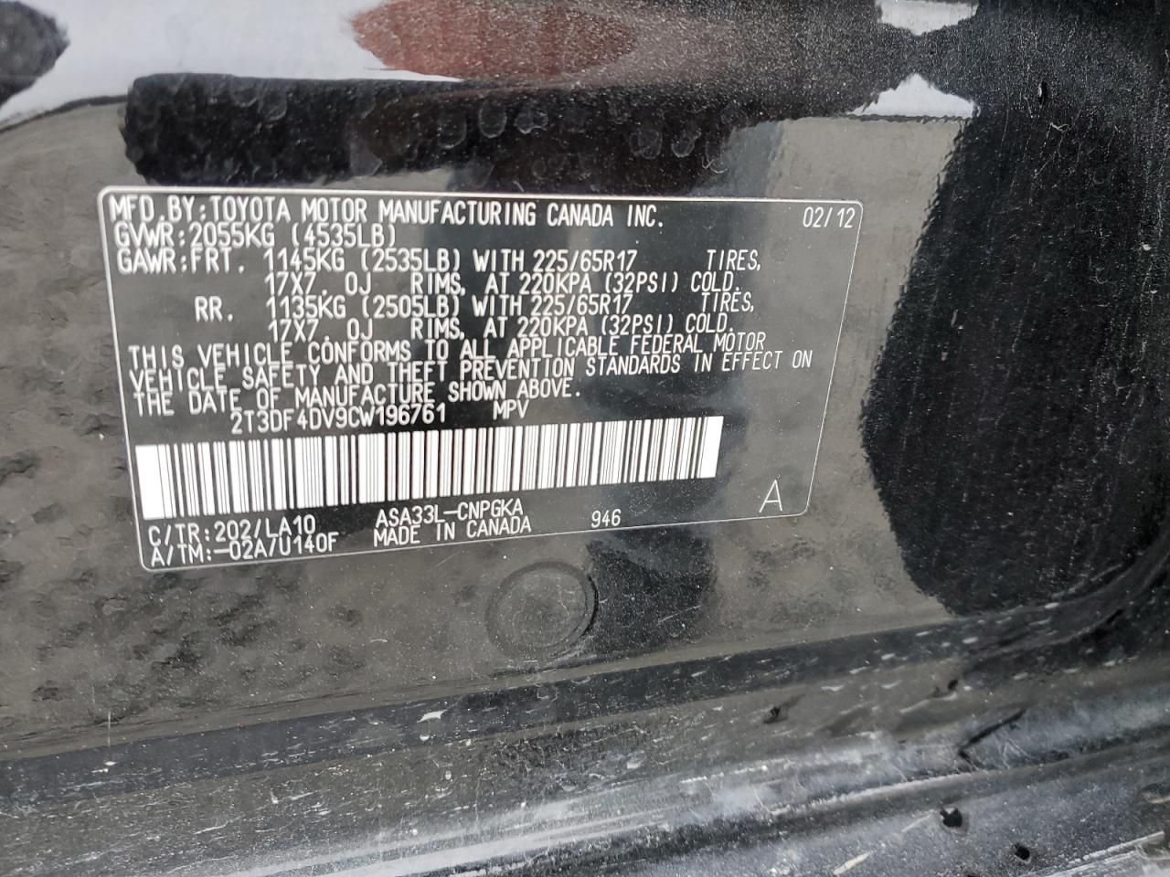 2012 Toyota RAV 4 - Image 15