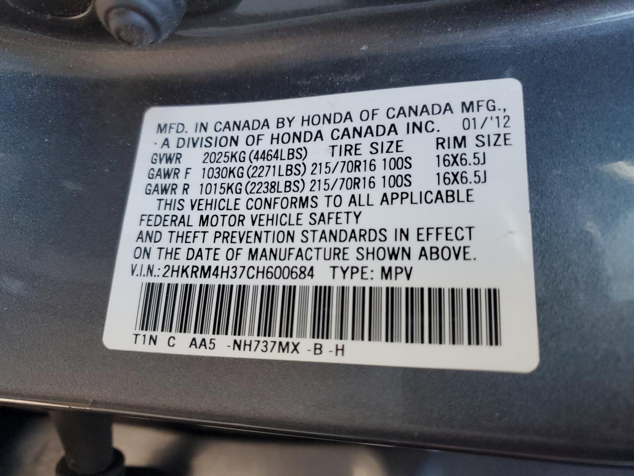 2012 Honda CR-V - Image 13
