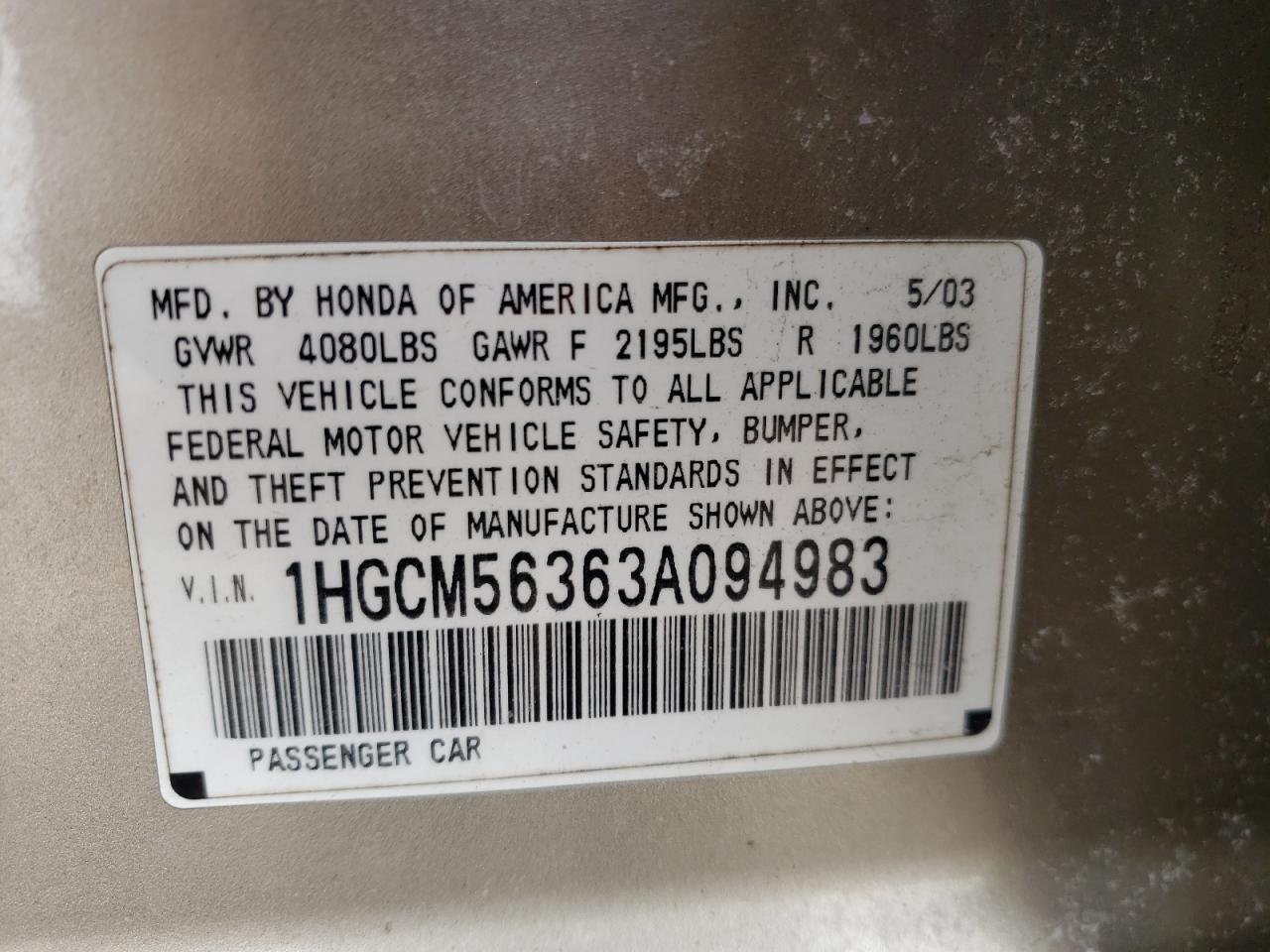 2003 Honda Accord - Image 14