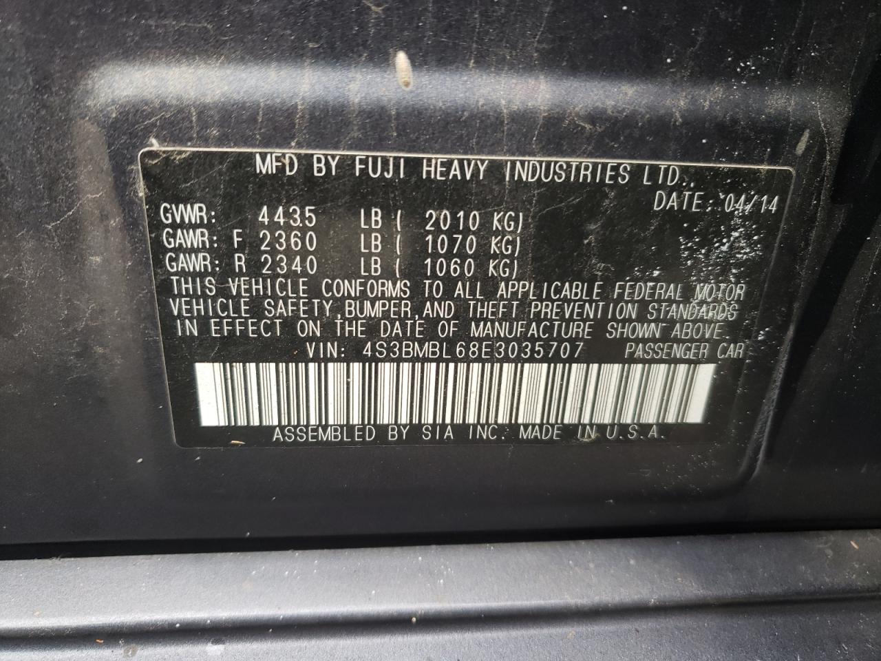 2014 Subaru Legacy - Image 12