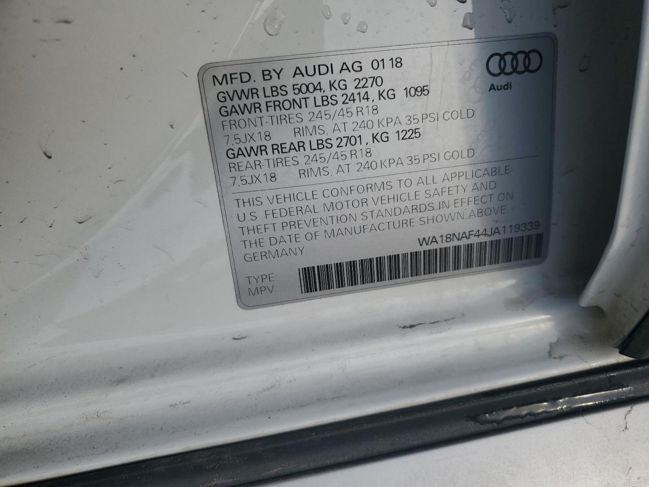 2018 Audi A4 - Image 12
