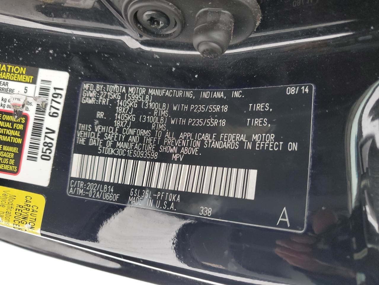 2014 Toyota Sienna - Image 15