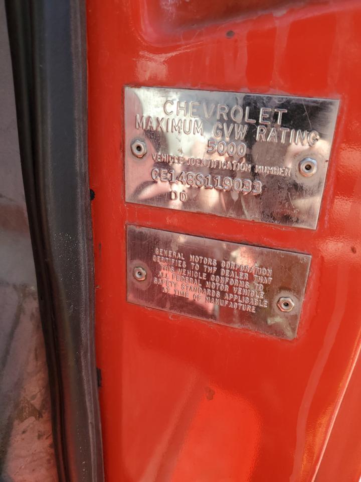 1968 Chevrolet Uk VIN: CE148S119033 Lot: 44442935