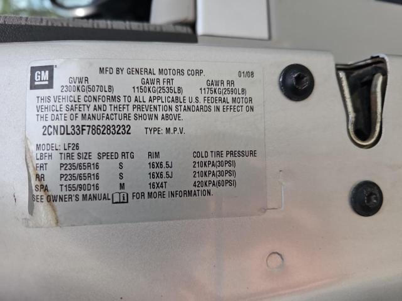 2008 Chevrolet Equinox - Image 10