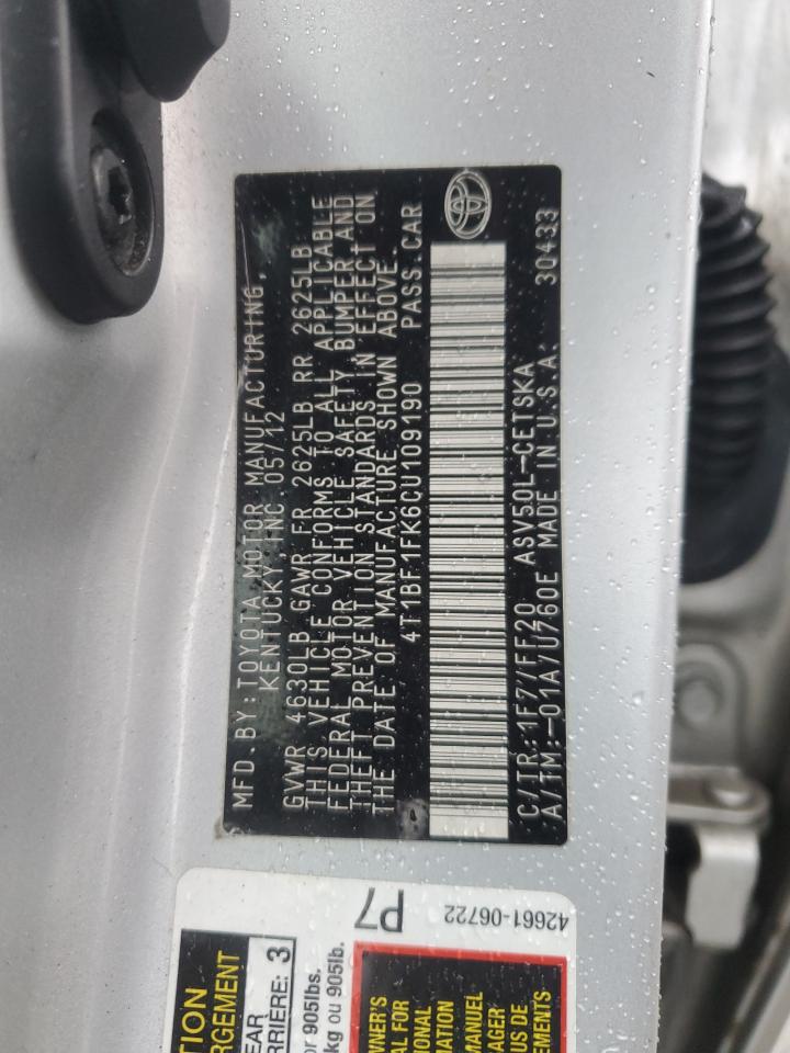 2012 Toyota Camry - Image 12