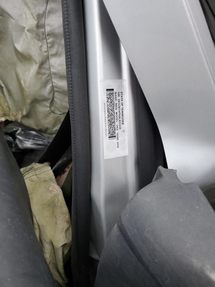 3N1CN7AP0GL833249 NISSAN VERSA 2016