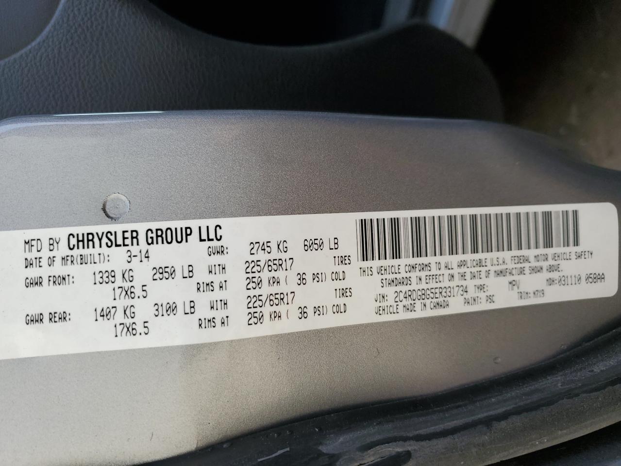 2014 Dodge Caravan - Image 13
