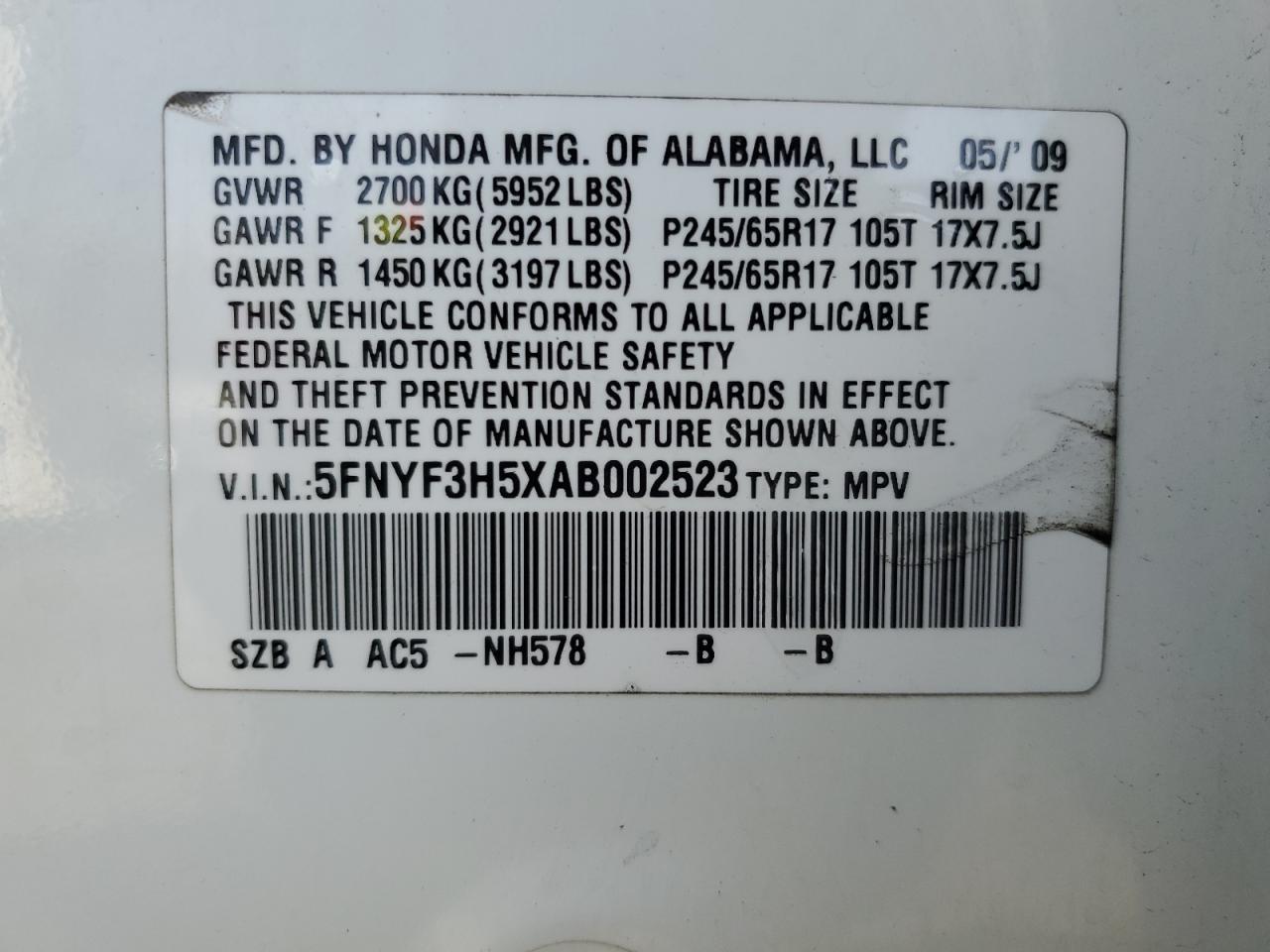 2010 Honda Pilot - Image 15